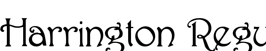 Harrington Regular Font Download Free
